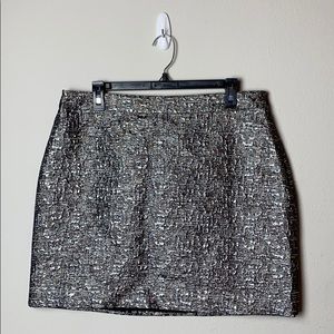 Banana Republic Metallic Mini Skirt